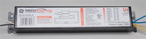 GE CURRENT Electronic Ballast, Ballast Start Type Programmed - 6WXE9|GE ...