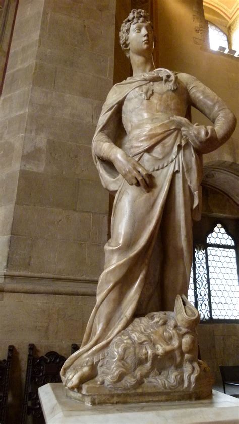 Statue of Donatello, a Renaissance Artist