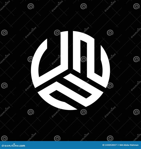 UNN Letter Logo Design on Black Background. UNN Creative Initials Letter Logo Concept Stock ...