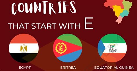 Countries that Start with E: Cool Names of 8 Countries Beginning with E • 7ESL