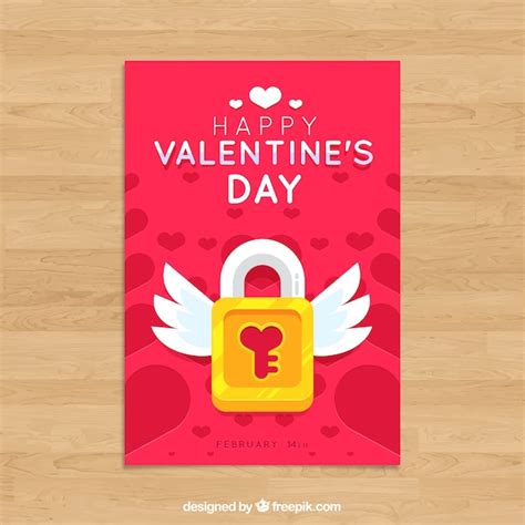 Free Vector | Valentine's day card template