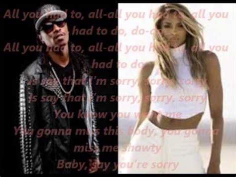 Ciara- Sorry Remix Lyrics - YouTube