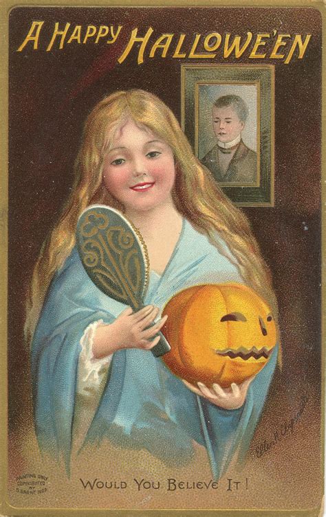Vintage Printable Halloween Postcards - Free Printable Templates