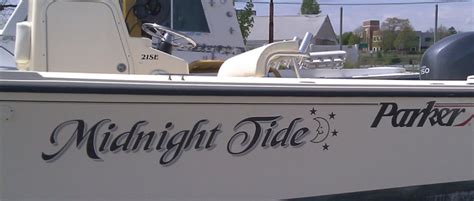 Vinyl Boat Lettering & Graphics | Custom Boat Decal Names | Long Island