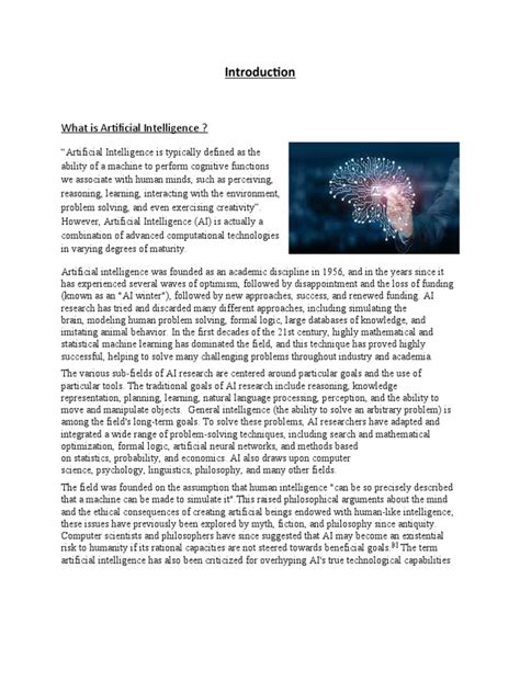 Artificial Intelligence Project Report | PDF | Artificial Intelligence ...