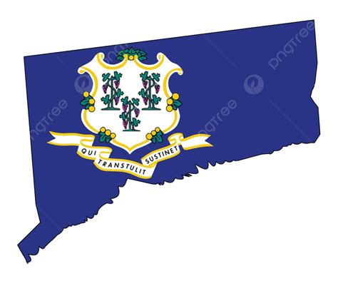 Connecticut State Outline Map And Seal Flag Geographical Art Vector, Flag, Geographical, Art PNG ...