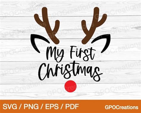 My First Christmas SVG Baby First Christmas SVG Baby First - Etsy