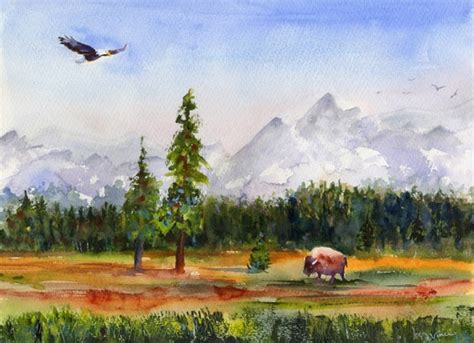 Grand Tetons Wyoming Wyoming Wall Art Hiking USA Clem | Etsy