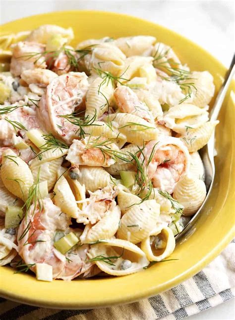 Easy Seafood Pasta Salad - Pinch and Swirl