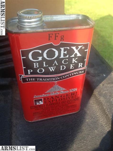 ARMSLIST - For Sale: GOEX Black Powder FFg 1lb