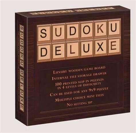 Amazon.com: Wooden Deluxe Sudoku Board Game : Toys & Games