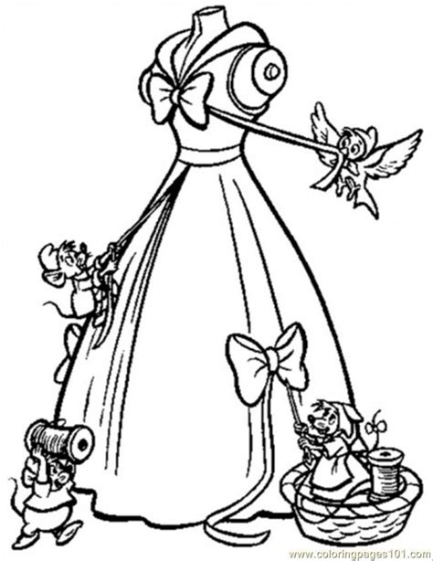 Cinderella Mice Coloring Pages - Coloring Home