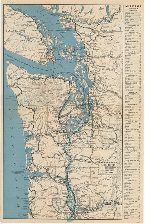 Map of the Puget Sound Country | Curtis Wright Maps