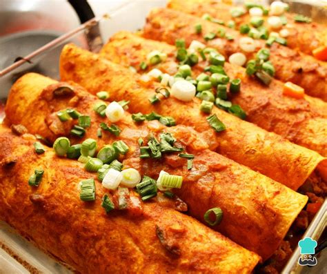 Enchiladas mexicanas de pollo - Fácil