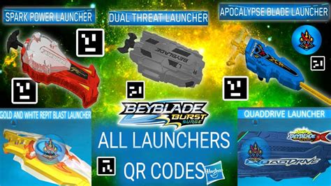 Beyblade Burst QR Codes For Launchers