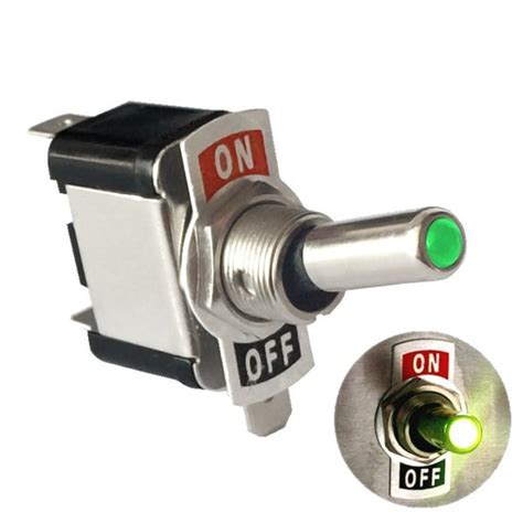 LED Toggle Switch with 12v Lighted Tip | MGI SpeedWare