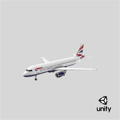 Airbus A320 British Airways Animated 3D Model $219 - .3ds .fbx .max .obj .gltf .ma .upk ...