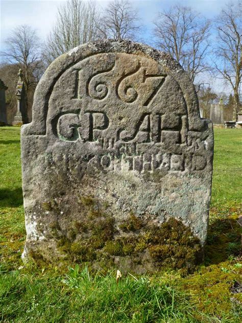 West Linton Graveyard: Oldest Gravestone