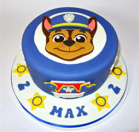 Paw Patrol Chase cake. www.cakeseven.wix... Facebook-Cake7. Twitter-Cake7 email: cake.seven@aol ...