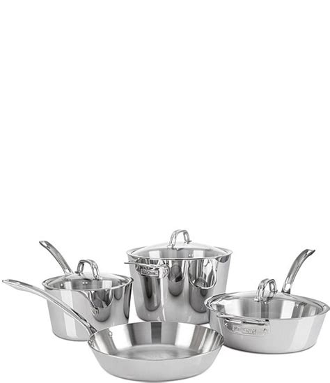 Viking Contemporary 3-Ply Stainless Steel 7-Piece Cookware Set | Dillard's