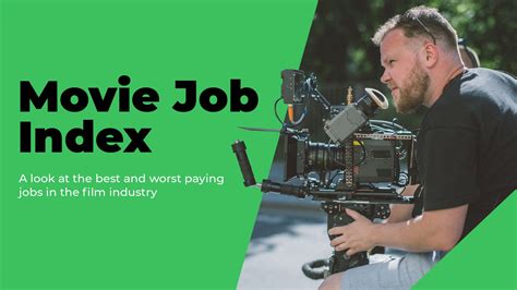 Movie Job Index - a look at the best & worst paying jobs in the film ...