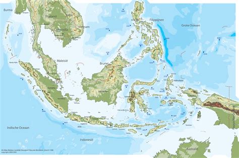 Indonesia Physical Map • Mapsof.net