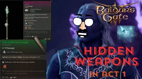 BG3 - How To Get The Hidden Weapons In Act 1 - YouTube