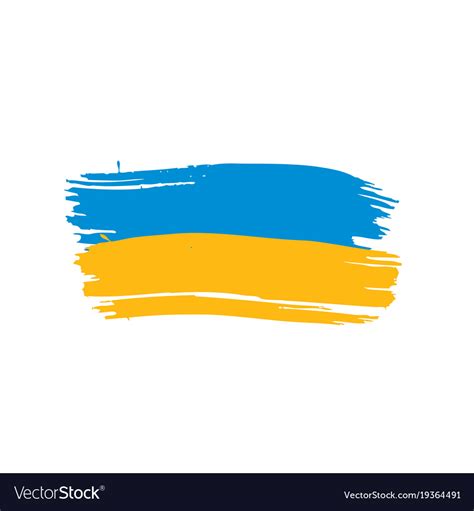 Ukraine flag Royalty Free Vector Image - VectorStock