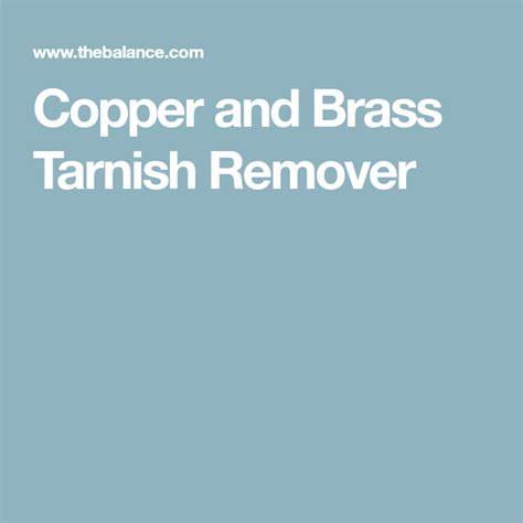 Use This Trick to Remove Tarnish from Copper and Brass | Copper and ...