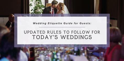 New & Old Etiquette Rules for Wedding Guests - Walter Knoll Florist ...