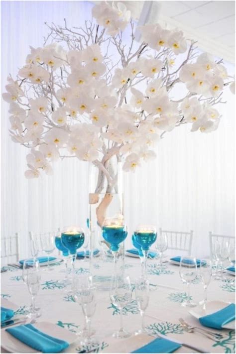 Gorgeous White Orchid Centerpiece Inspiration- B. Lovely Events