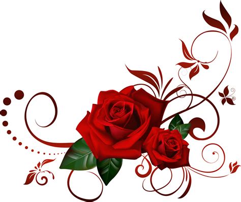 Black And Red Rose Png Clipart - Full Size Clipart (#5193127) - PinClipart