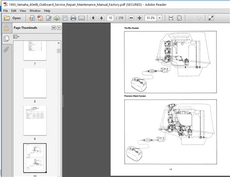 Yamaha 40/50 Two Stroke Service Manual - PDF Download - HeyDownloads - Manual Downloads