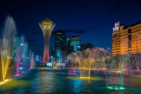 Bright and Colorful Nights in Astana