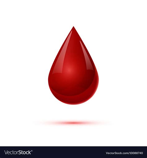 Blood drop Royalty Free Vector Image - VectorStock