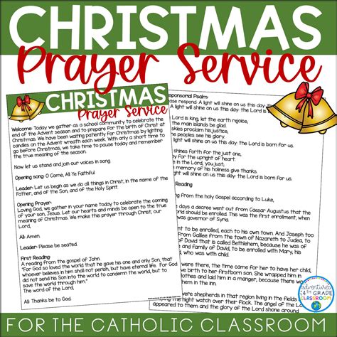 Christmas Prayer Service - Adventures of a 4th Grade Classroom