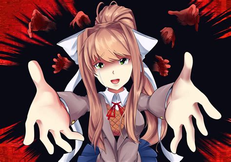 ArtStation - Monika(DDLC) Fanart