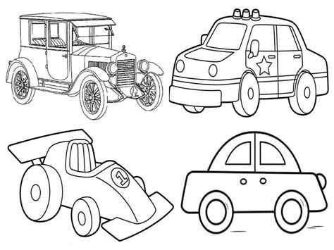 15 Alluring Car Coloring Pages your Kids Will Love!