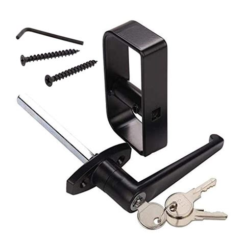 Buy HauSun Shed Door Handle Lock Set 4-1/2" L Handle with 2 Keys and 2 Screws, 4-1/2" Stem for ...