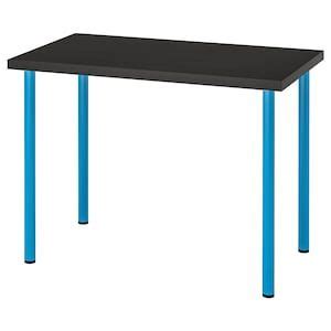LINNMON / ADILS Table - black-brown, blue 39 3/8x23 5/8 " in 2020 | Ikea, Drop leaf table, Table