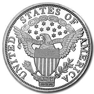 Buy 2 oz Silver Round - Draped Bust Dollar (Replica) | APMEX