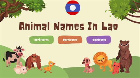 Animal Names In Lao: 27 Popular Examples - ling-app.com