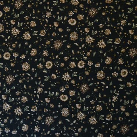 Black Floral Fabric | Livingstone Textiles | Dress Fabric