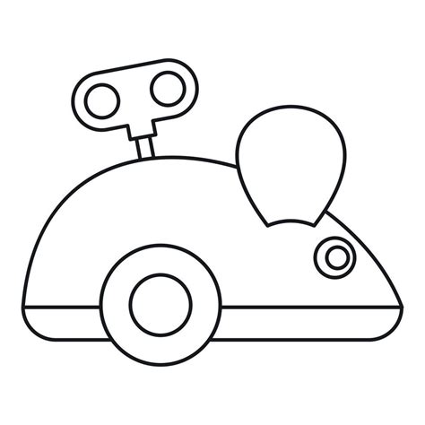 Clockwork mouse icon, outline style 15207002 Vector Art at Vecteezy