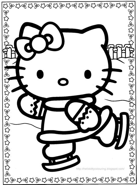 HELLO KITTY COLORING PAGES