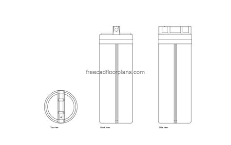 Water Filter - Free CAD Drawings