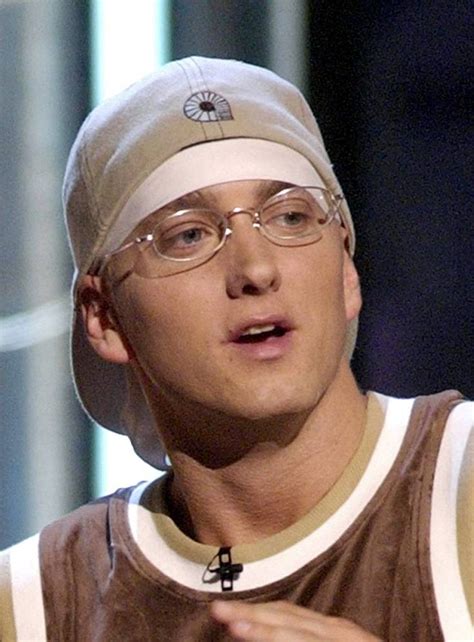 35 Celebrities with Glasses | Eminem rap, Eminem photos, The eminem show