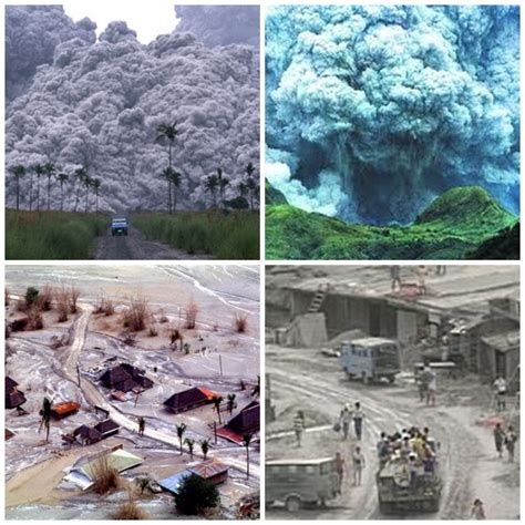 Mount Pinatubo Before And After Eruption