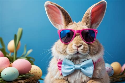 Easter Bunny With Sunglasses Free Stock Photo - Public Domain Pictures