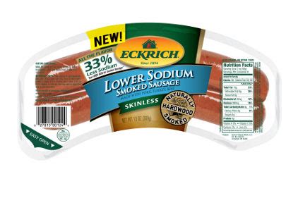 Eckrich introduces lower-sodium smoked sausage | 2012-11-07 | National ...